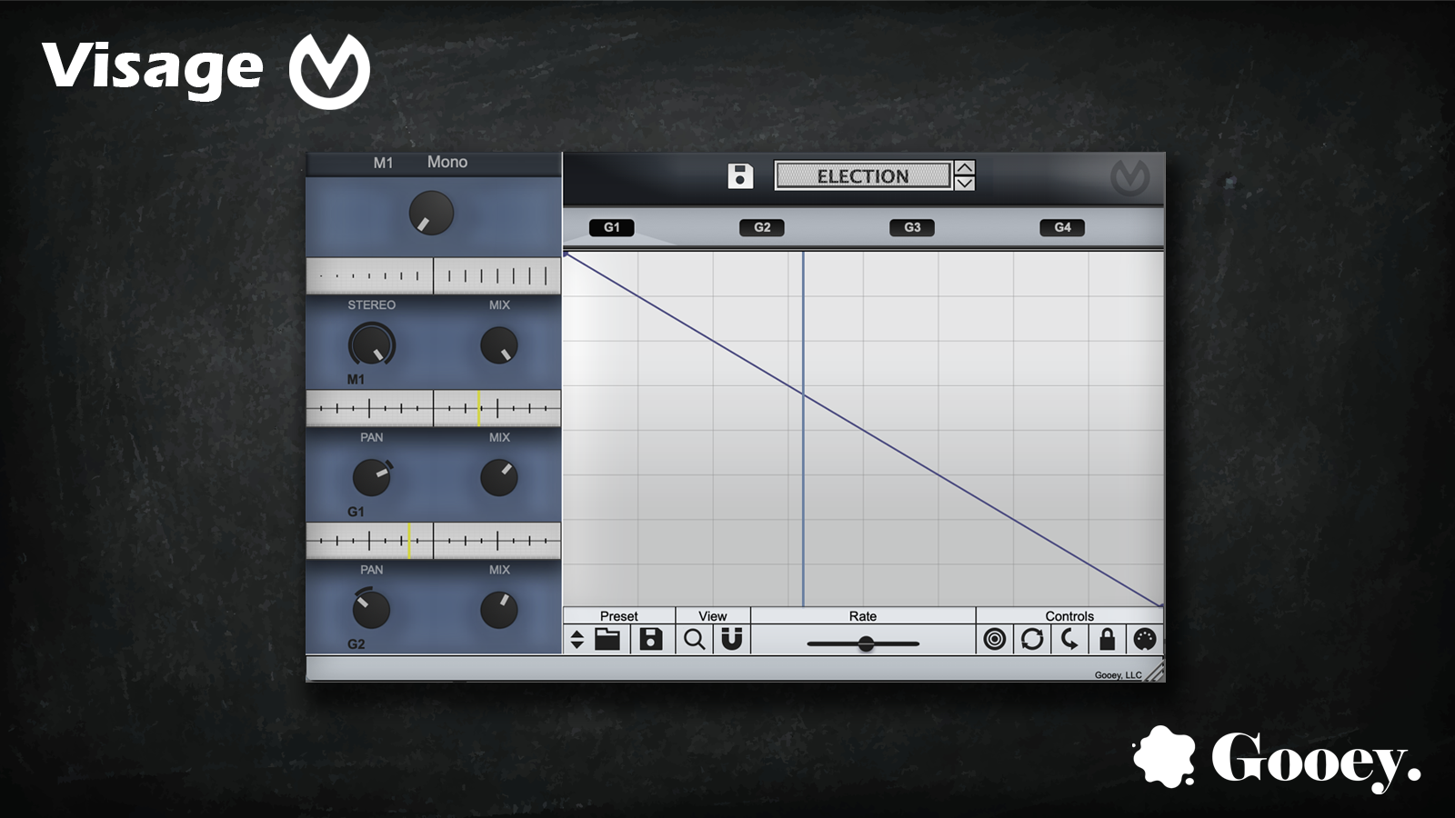 Gooey releases Visage. A Stereo Fattener + Pan Sculpter